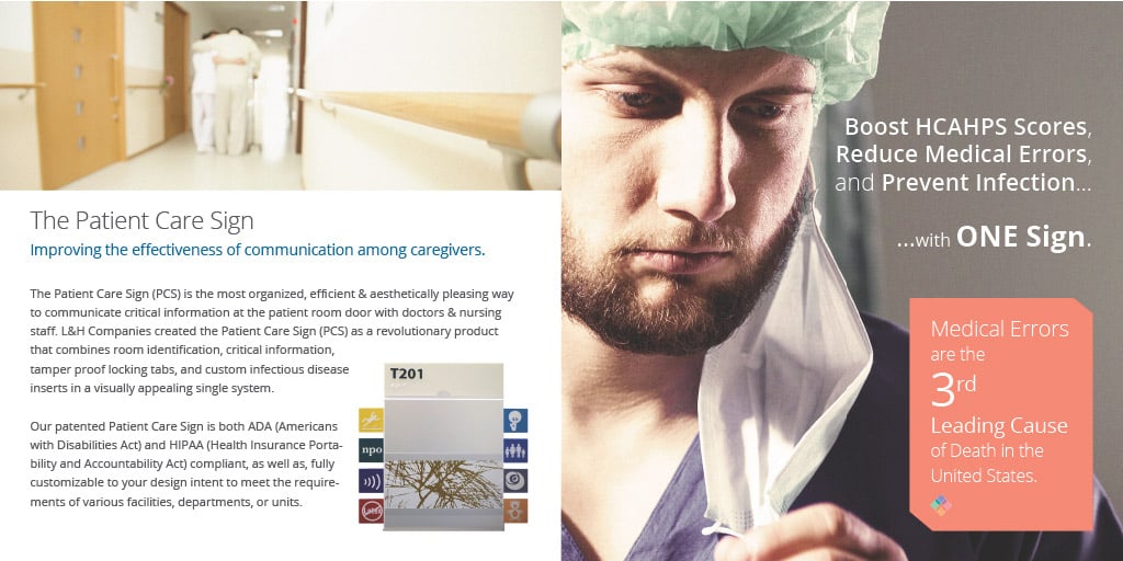 The Original Patient Care Signage | L&H Companies