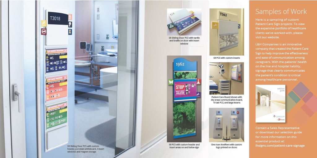 The Original Patient Care Signage | L&H Companies